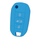 Max Silicone Cover Fit for AUDI Folding Remote Key Fob Case Shell Light Blue