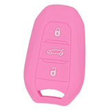 Max Silicone Car Key Cover Fit for AUDI Smart Remote Key Fob Case Shell Pink