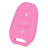 Max Silicone Car Key Cover Fit for AUDI Smart Remote Key Fob Case Shell Pink