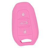 Max Silicone Car Key Cover Fit for AUDI Smart Remote Key Fob Case Shell Pink