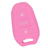 Max Silicone Car Key Cover Fit for AUDI Smart Remote Key Fob Case Shell Pink
