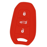 Max Silicone Car Key Cover Fit for AUDI Smart Remote Key Fob Case Shell Red