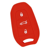 Max Silicone Car Key Cover Fit for AUDI Smart Remote Key Fob Case Shell Red