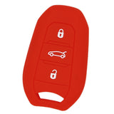 Max Silicone Car Key Cover Fit for AUDI Smart Remote Key Fob Case Shell Red