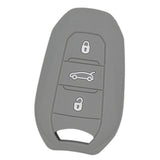 Max Silicone Car Key Cover Fit for AUDI Smart Remote Key Fob Case Shell Gray