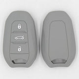 Max Silicone Car Key Cover Fit for AUDI Smart Remote Key Fob Case Shell Gray