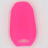 Max Silicone Car Key Cover For AUDI Smart Remote Key Fob Case Shell Rose Red