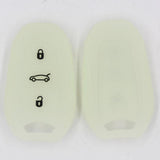 Max Silicone Car Key Cover For AUDI Smart Remote Key Fob Case Shell Light White