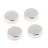 Max Steel License Plate Frame Screws Fasteners + Smooth Screw Caps Set Silver