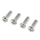 Max Steel License Plate Frame Screws Fasteners + Smooth Screw Caps Set Silver