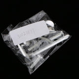 Max Steel License Plate Frame Screws Fasteners + Smooth Screw Caps Set Silver