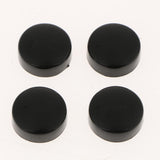 Max Steel License Plate Frame Screws Fasteners + Smooth Screw Caps Set Black