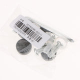 Max Steel License Plate Frame Screws Fasteners + Smooth Screw Caps Set Black
