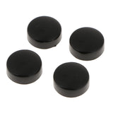 Max Steel License Plate Frame Screws Fasteners + Smooth Screw Caps Set Black