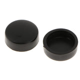 Max Steel License Plate Frame Screws Fasteners + Smooth Screw Caps Set Black