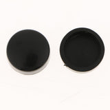 Max Steel License Plate Frame Screws Fasteners + Smooth Screw Caps Set Black