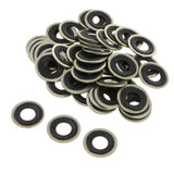 Max 50pcs M14 Oil Drain Plug Crush Washer Gaskets Fits for GM Chevrolet Dorman