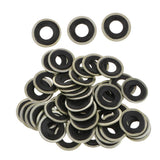 Max 50pcs M14 Oil Drain Plug Crush Washer Gaskets Fits for GM Chevrolet Dorman
