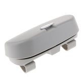 Maxbell Universal Car Glasses Sunglasses Storage Box Case Holder Visor Clip Gray