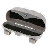Maxbell Universal Car Glasses Sunglasses Storage Box Case Holder Visor Clip Gray