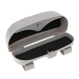 Maxbell Universal Car Glasses Sunglasses Storage Box Case Holder Visor Clip Gray