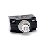 Max 10A Circuit Breaker Overload Switch Fuse Reset with Black Cap AC 125/250V