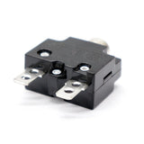 Max 10A Circuit Breaker Overload Switch Fuse Reset with Black Cap AC 125/250V