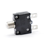 Max 10A Circuit Breaker Overload Switch Fuse Reset with Black Cap AC 125/250V