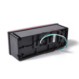 Max 2 Pieces Trailer Boat Rectangle Stud Stop Turn Signal Tail Red LED Lights