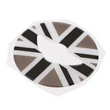 Max Maxb 3D Steering Wheel Sticker Cover For Mini Copper F54 F55 F56 Grey and White
