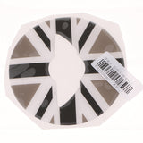 Max Maxb 3D Steering Wheel Sticker Cover For Mini Copper F54 F55 F56 Grey and White