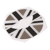 Max Maxb 3D Steering Wheel Sticker Cover For Mini Copper F54 F55 F56 Grey and White