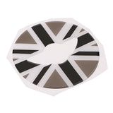 Max Maxb 3D Steering Wheel Sticker Cover For Mini Copper F54 F55 F56 Grey and White