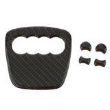 Max Maxb Carbon Fiber Steering Wheel Sticker Cover For Audi A4L A6L A3 Q3 Q5  Shape 1