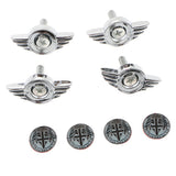 Max 4 Pieces Universal Car Anti-Theft License Plate Fasteners Bolts Screw Type 4