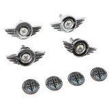 Max 4 Pieces Universal Car Anti-Theft License Plate Fasteners Bolts Screw Type 4