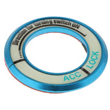 Max Car Ignition Switch Cover Luminous Key Ring Sticker For Buick Excelle Blue