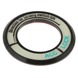 Max Car Ignition Switch Cover Luminous Key Ring Sticker For Buick Excelle Black