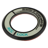 Max Car Ignition Switch Cover Luminous Key Ring Sticker For Buick Excelle Black