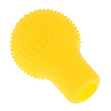 Max Silicone Round Non Slip Gear Head Shift Knob Protective Cover Glove Yellow