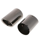 Max Maxb Auto Car Stainless Steel Exhaust Pipe Tail Muffler Tip for BMW 12-16 Black