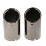 Max Maxb Auto Car Stainless Steel Exhaust Pipe Tail Muffler Tip for BMW 12-16 Black