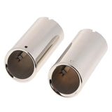 Max Maxb Pair Car Exhaust Muffler Tail Pipe Tip for Volkswagen Golf New Bora Silver