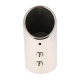 Max Maxb Stainless Steel Muffler Exhaust Pipe Tail Tip for Duke of Teana 08-18 Silver