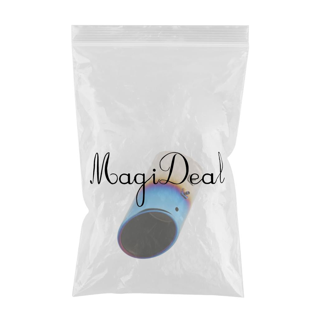Max Maxb Stainless Steel Muffler Exhaust Pipe Tail Tip for Duke of Teana 08-18 Blue