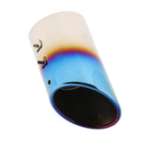 Max Maxb Stainless Steel Muffler Exhaust Pipe Tail Tip for Duke of Teana 08-18 Blue