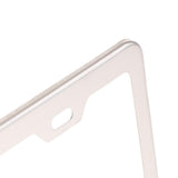 Max Maxb 2 Pieces 2Holes Stainless Steel Polish License Plate Frame and Screws Silver