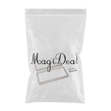 Max Maxb 2 Pieces 2Holes Stainless Steel Polish License Plate Frame and Screws Silver