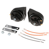 Max Maxb 1 Pair 12V Universal Waterproof Car Auto Snail Horn High Power Tweeter Black