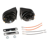 Max Maxb 1 Pair 12V Universal Waterproof Car Auto Snail Horn High Power Tweeter Black